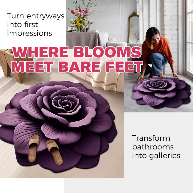 FloraLux Elegante Vloermat | Pluche comfort met diatomiet voor snel drogende elegantie