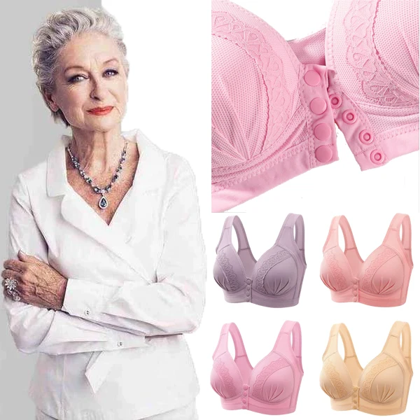 LuxeCotton Bh Ademend | Comfortabele, huidvriendelijke bh van katoen met sluiting aan de voorkant 【1+1 Gratis】