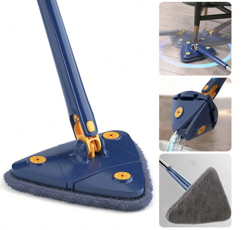 LuxClean Driehoekige Schoonmaak Mop | Efficiënt en veelzijdig voor een sprankelend resultaat