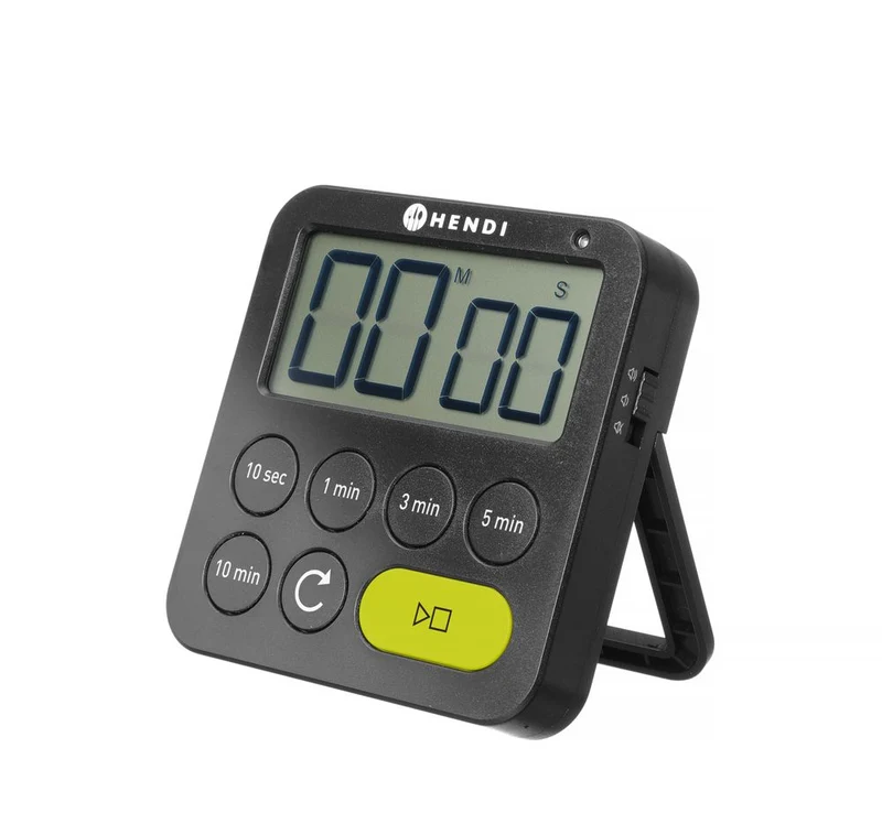 HENDI Timer – Schwarz – 82 × 20 × H 88 mm