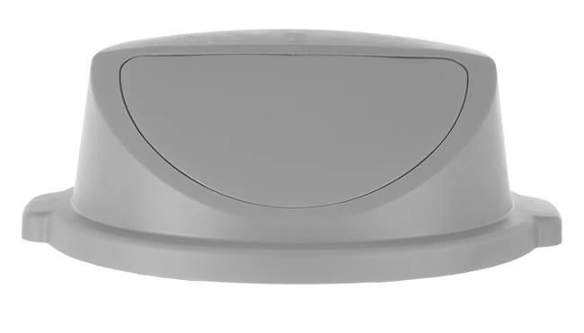 AmerBox Push-Deckel für Abfalleimer rund – Passend für 691038 – Hellgrau – Ø 580 × H 190 mm