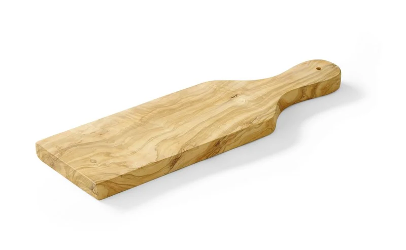 HENDI Schneide- und Servierbrett aus Olivenholz – 350 × 120 × 18 mm