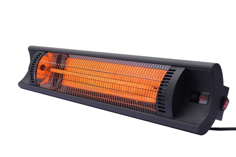 HENDI Infrarot-Heizgerät "Bola" – Schwarz – 230 V / 2500 W – 912 × 185 × 174 mm