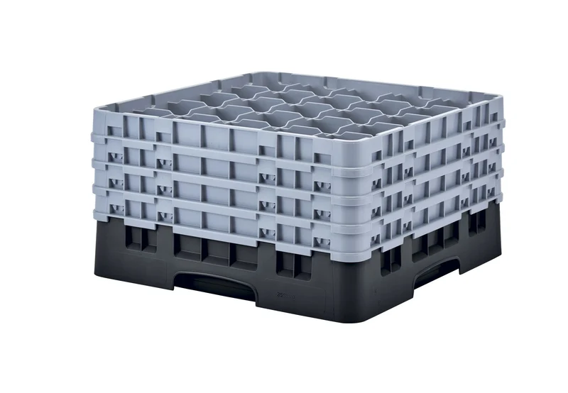 Cambro Camrack® 25-Fächer - Spülkorb mit 4 Extender 500 x 500 x 267 mm - 25S900110