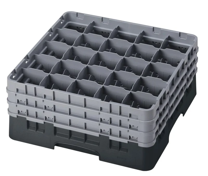 Cambro Camrack® 25-Fächer - Spülkorb mit 3 Extender 500 x 500 x 225 mm - 25S738110