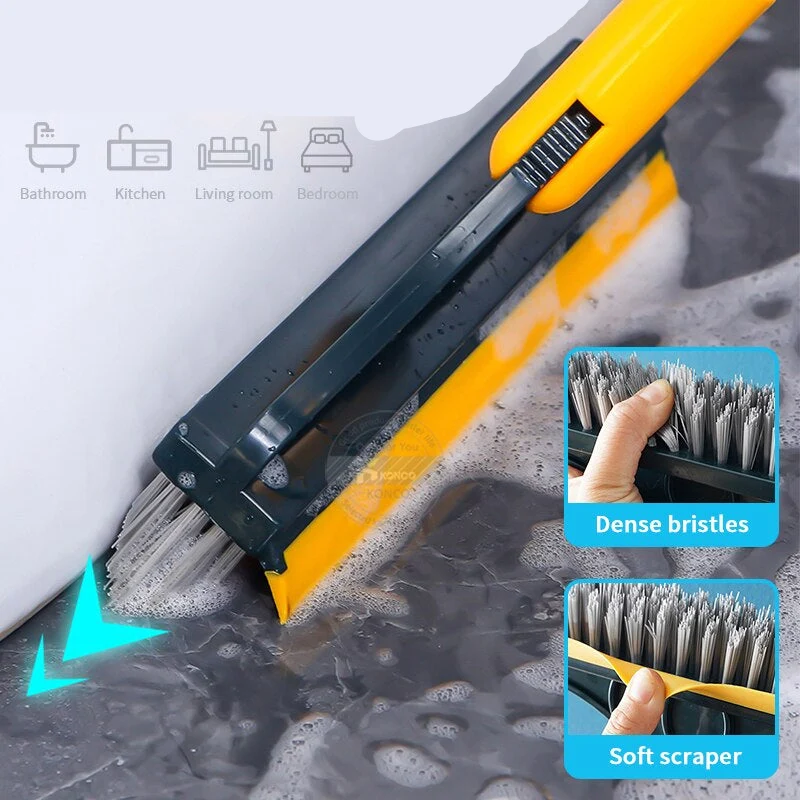 LuxClean Luxe Reinigingsborstel | 2-in-1 borstel met zachte schraper voor optimale reiniging