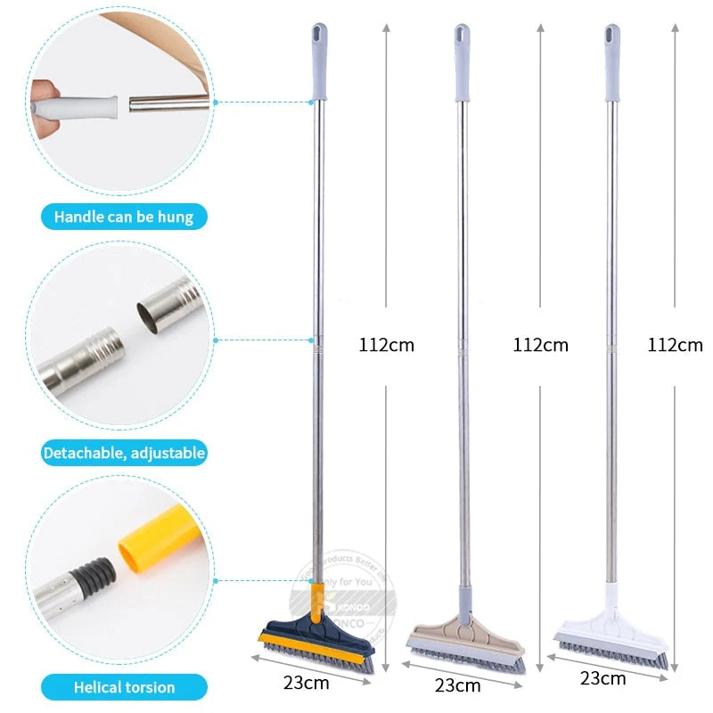 LuxClean Luxe Reinigingsborstel | 2-in-1 borstel met zachte schraper voor optimale reiniging