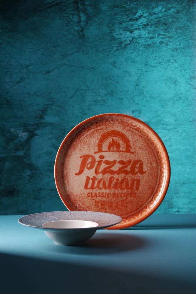 HENDI Pizzateller Recipe Collection Rot – Ø 310 mm – 6 Stück
