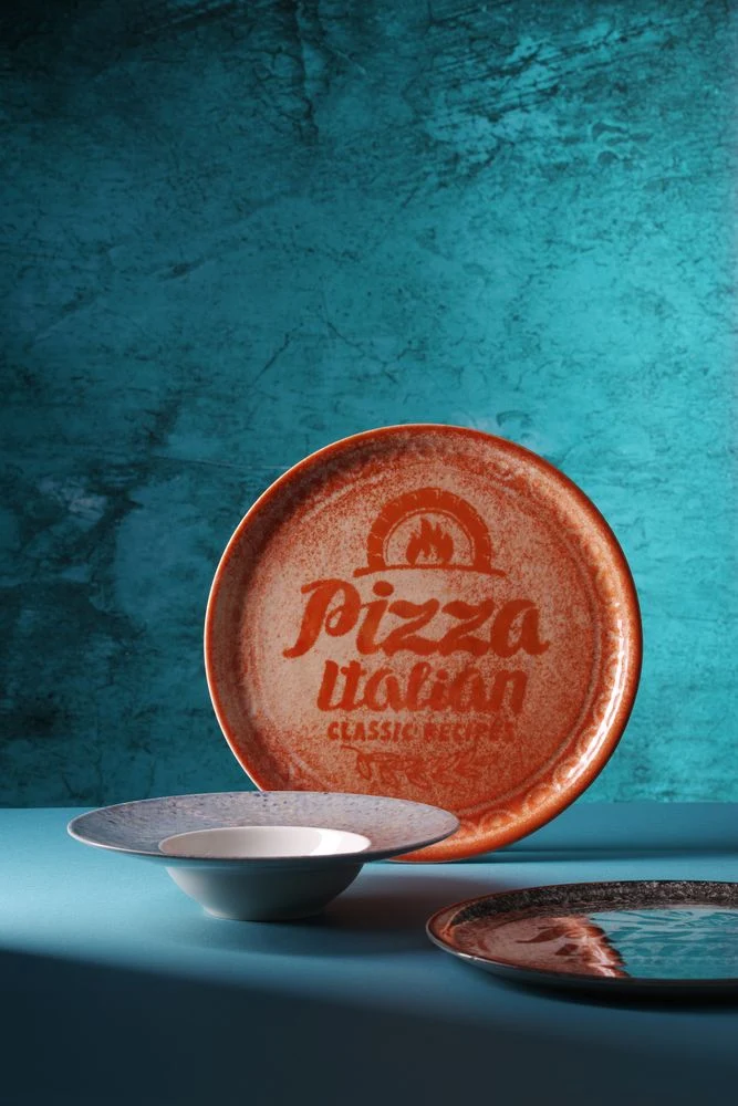 HENDI Pizzateller Recipe Collection Rot – Ø 310 mm – 6 Stück