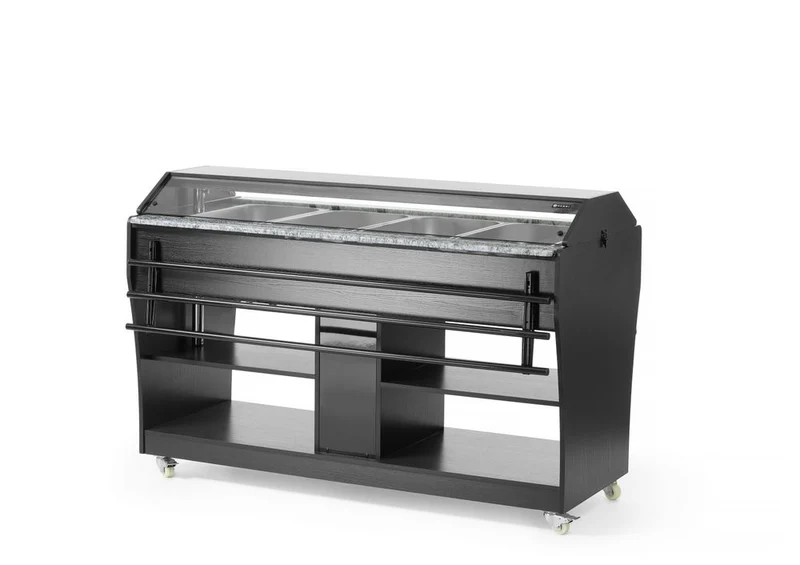HENDI Beheiztes Buffet – GN 1 / 1 – 1490 l – 765 × 1490 × H 1370 mm