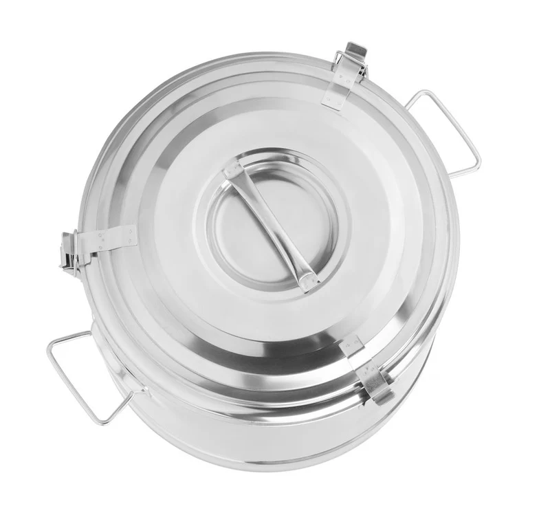 HENDI Isolierter tragbarer Behälter – Kitchen Line – 19 l – Silber – Ø 350 × H 400 mm