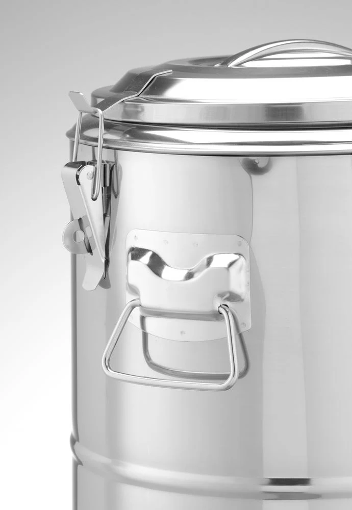 HENDI Isolierter tragbarer Behälter – Kitchen Line – 19 l – Silber – Ø 350 × H 400 mm