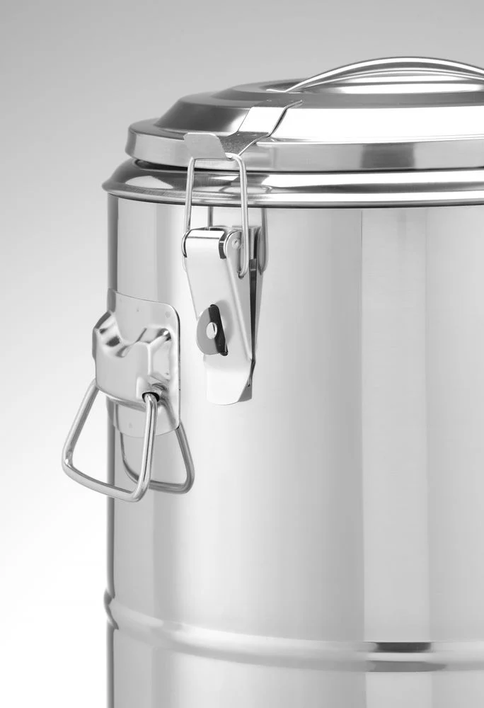 HENDI Isolierter tragbarer Behälter – Kitchen Line – 19 l – Silber – Ø 350 × H 400 mm