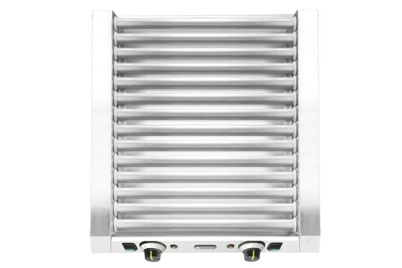 HENDI Rollengrill, 2 Zonen – 230 V / 1230 W – 14 Rollen – 566 × 640 × H 192 mm