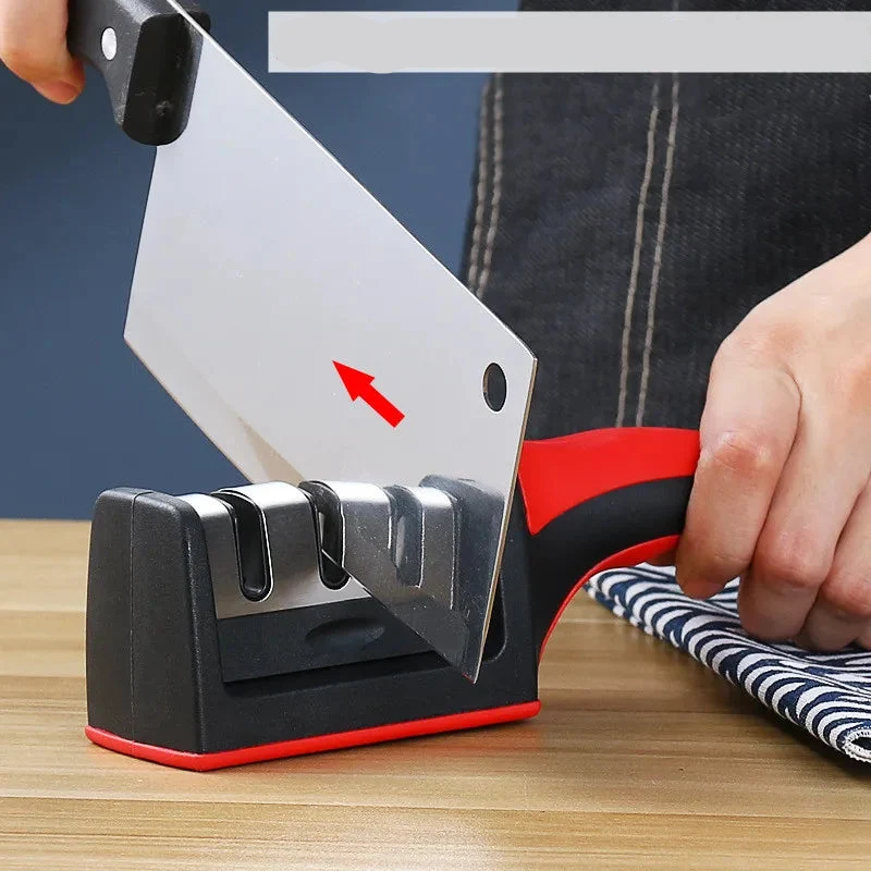 KüchenElite Luxe 3-in-1 Messenslijper | Professionele slijper voor scherpe en duurzame messen