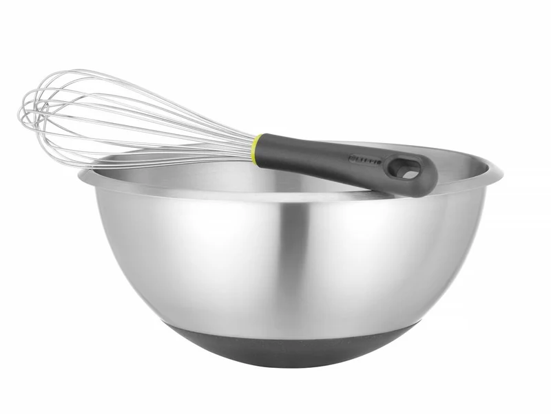 HENDI Rührschüssel mit Gummiboden – 6 l – Ø 330 × H 155 mm