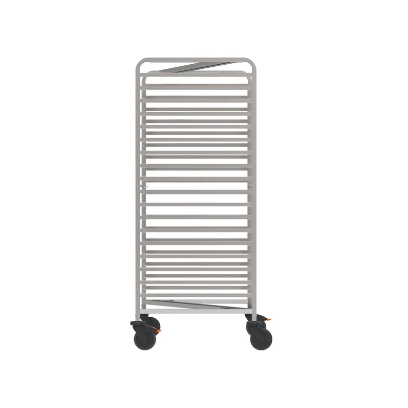Rieber Raumspar-Regalwagen für GN 2/1; 1/1; 2/4 mit Abweiserrollen
