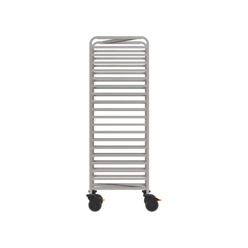 Rieber Raumspar-Regalwagen für GN 1/1 mit Abweiserrollen