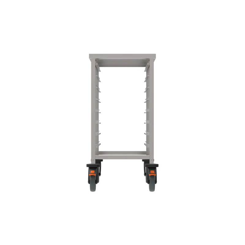 Rieber GN-Regalwagen für GN 1/1 in niedriger Ausführung mit Abweiserrollen