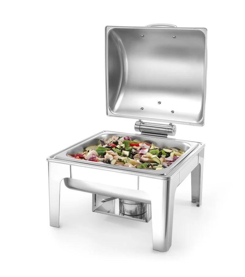 HENDI Chafing Dish GN 2 / 3 – Spiegelglanz – Profi Line – 6 l – 395 × 405 × 320 mm