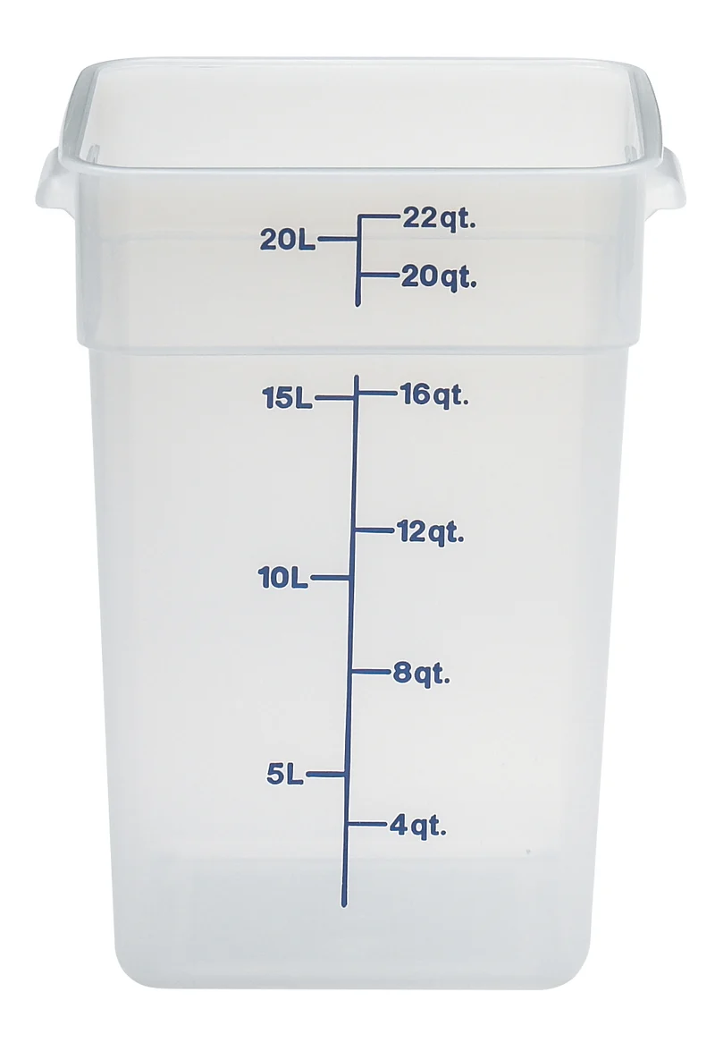Cambro CamSquare® Vorratsbehälter Polypropylene Camsquare, Quadratisch 20,8 L - 22SFSPP190