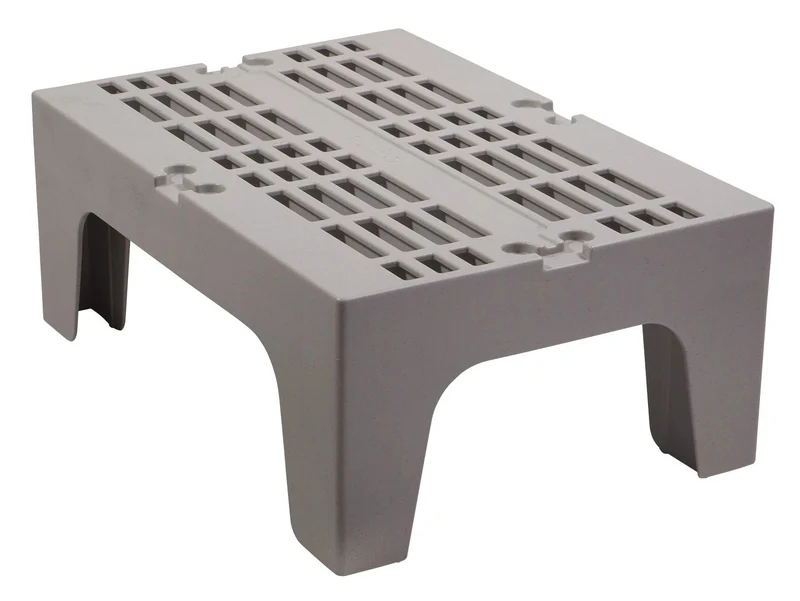 Cambro Serie S Lageruntersätze mit geschlitzter Oberfläche, Schwerlast, Grau gesprenkelt - DRS300480