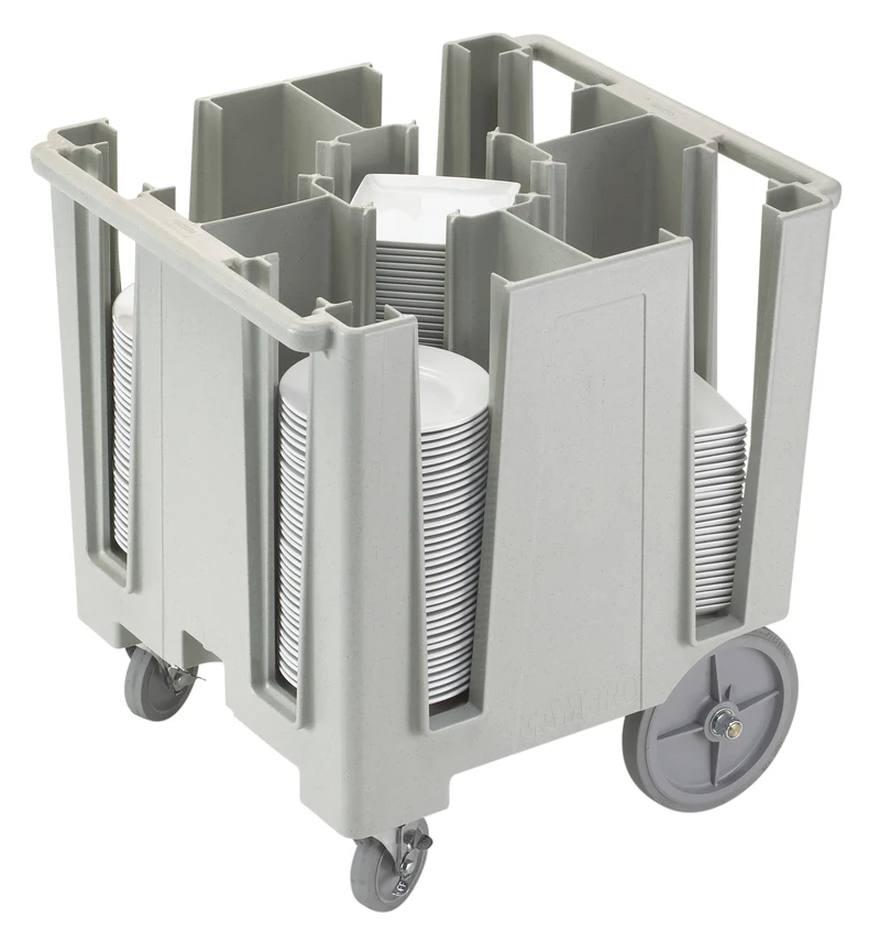 Cambro Versa Geschirrwagen, 4 feste Säulen, graugesprenkelt - DCS950480