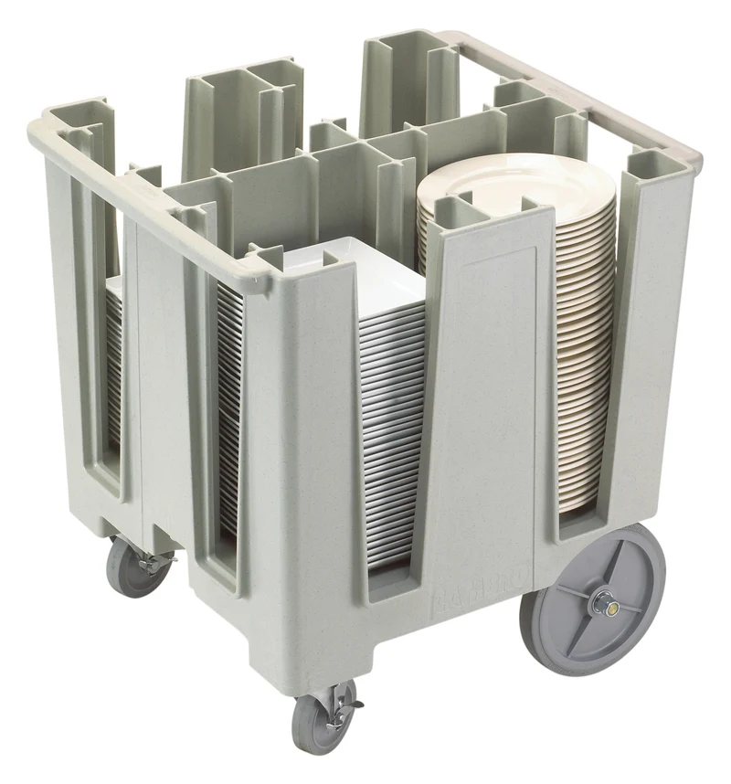 Cambro Versa Geschirrwagen, 4 feste Säulen, graugesprenkelt - DCS1125480