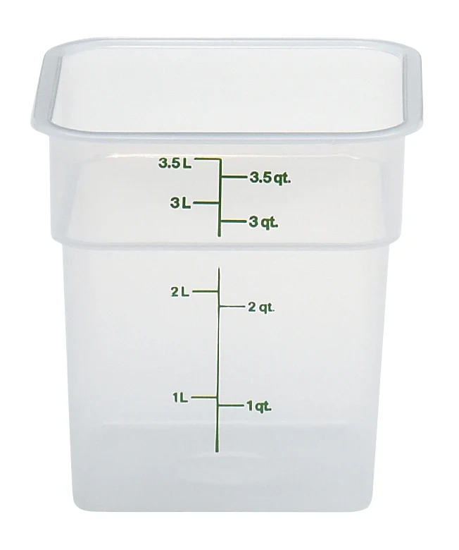 Cambro CamSquare® Vorratsbehälter Polypropylene Camsquare, Quadratisch 3,8 L - 4SFSPP190
