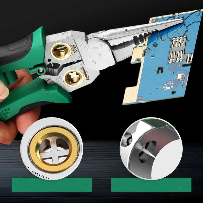 Éclat | 8-in-1 Strip- en Testschaar – elektrische test – multifunctioneel – ergonomisch