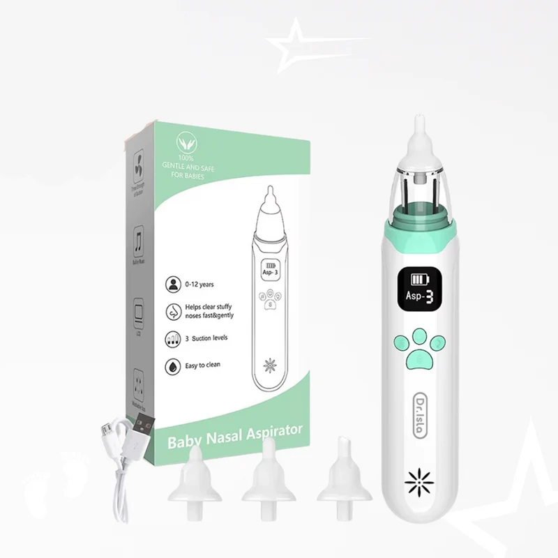 BooBliss Luxe Elektrische Neuszuiger | Zachte reiniging voor blije, gezonde baby's