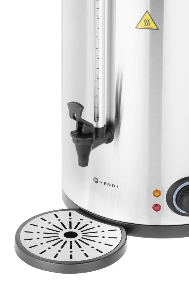 HENDI Heißgetränkespender doppelwandig – 9 l – 230 V / 1500 W – ≈ 60 Tassen in 40 Min – 340 × 315 × H 430 mm
