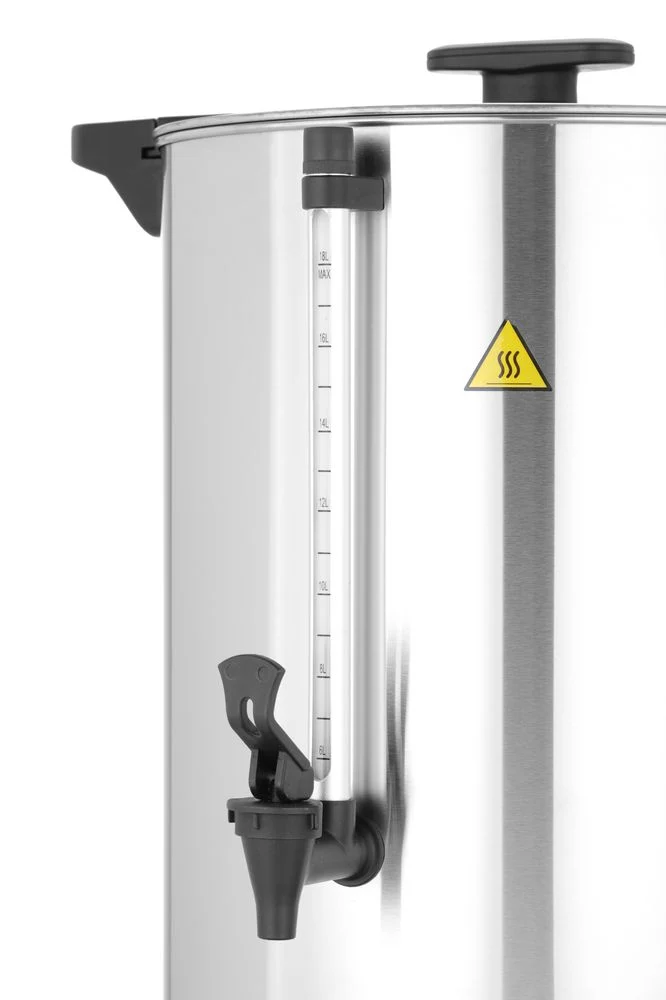 HENDI Heißgetränkespender doppelwandig – 9 l – 230 V / 1500 W – ≈ 60 Tassen in 40 Min – 340 × 315 × H 430 mm