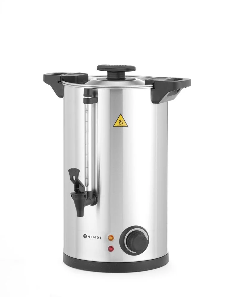 HENDI Heißgetränkespender einwandig – 10 l – 230 V / 1500 W – ≈ 65 Tassen in 40 Min – 340 × 315 × H 430 mm