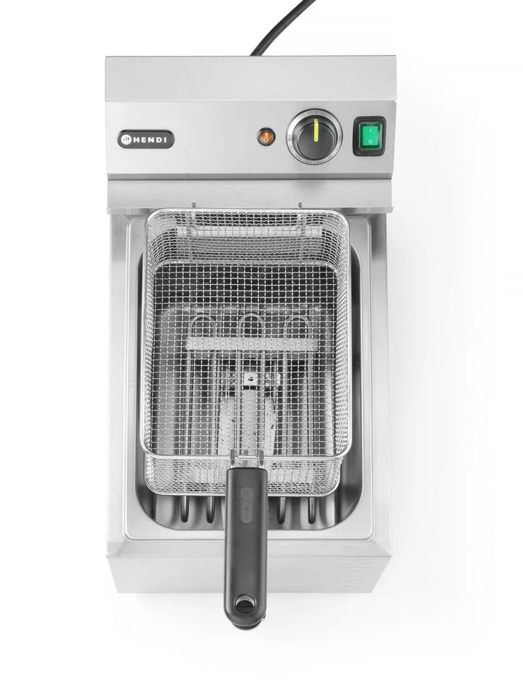 HENDI Fritteuse XL mit Ablasshahn GOLIATH – 10 l – 400 V / 10200 W – 300 × 585 × H 392 mm
