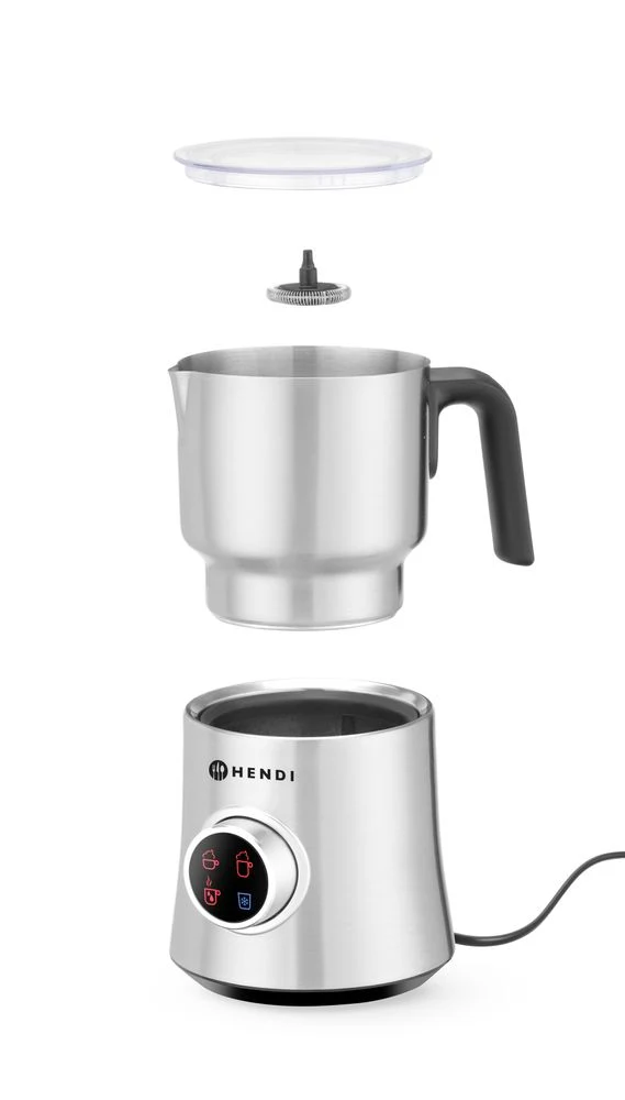 HENDI Milchaufschäumer – 0,3 l – 230 V / 500 W – Silber – 178 × 143 × H 220 mm