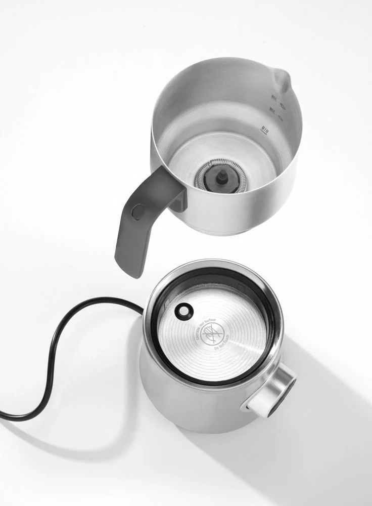 HENDI Milchaufschäumer – 0,3 l – 230 V / 500 W – Silber – 178 × 143 × H 220 mm