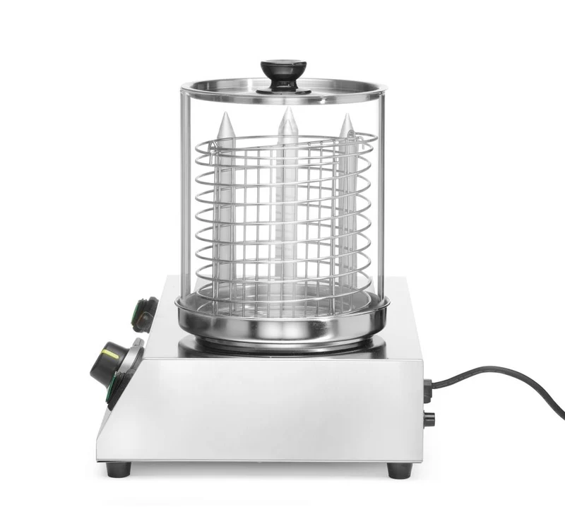 HENDI Würstchen- und Hotdog-Brötchenwärmer – 230 V / 550 W – 500 × 310 × H 395 mm