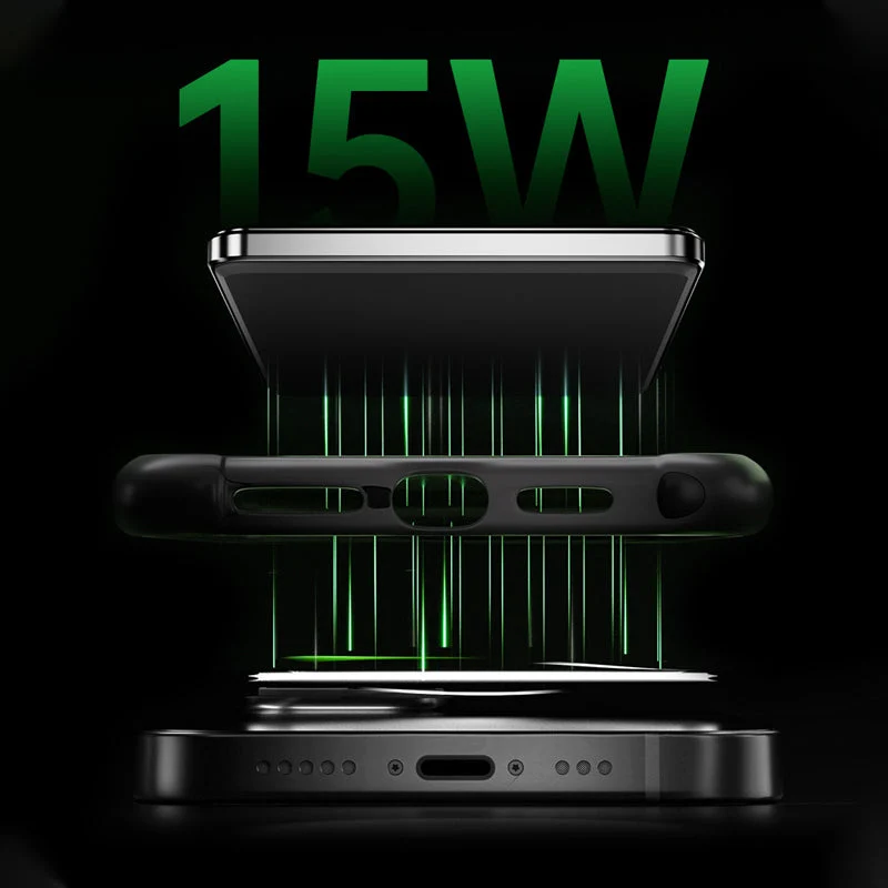 LuxuraTech Dual-Mode Magnetische Powerbank | Veelzijdige oplaadoplossing met geïntegreerde standaard voor ultiem gemak