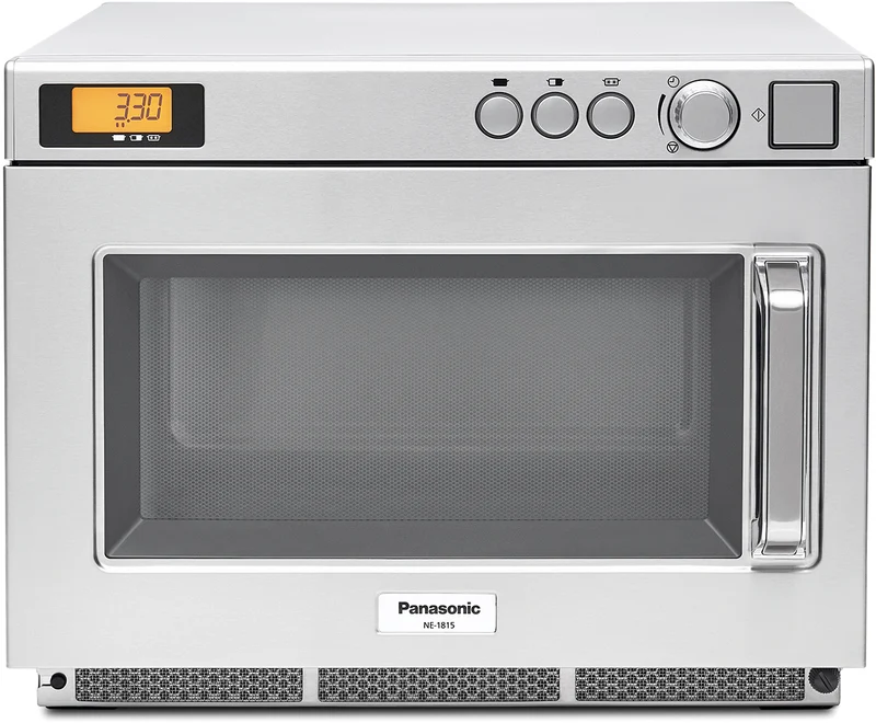 Panasonic Mikrowelle NE-1815 1800W Drehknopf Bedienung 422x508x337mm 18L