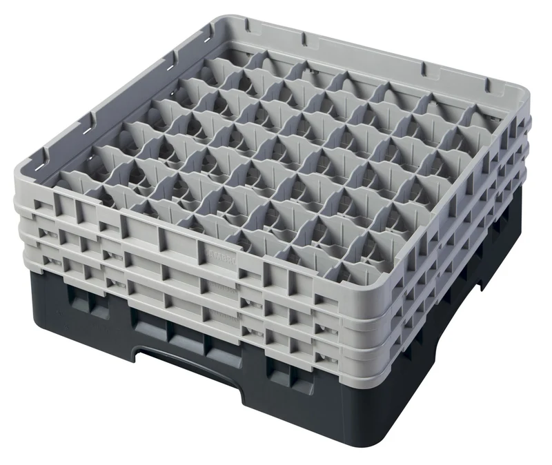 Cambro Camrack® 49-Fächer - Spülkorb mit 3 Extender 500 x 500 x 225 mm - 49S638110