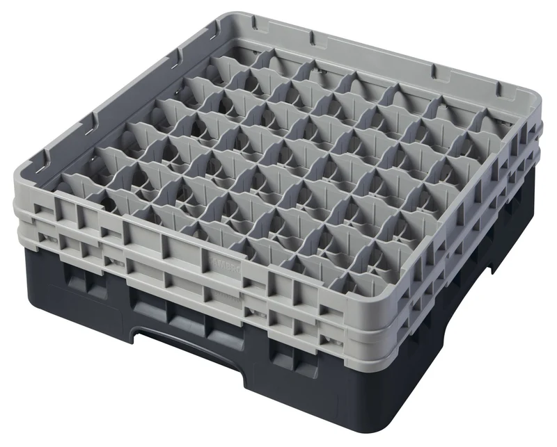 Cambro Camrack® 49-Fächer - Spülkorb mit 2 Extender 500 x 500 x 184 mm - 49S434110
