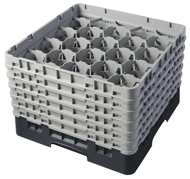 Cambro Camrack® 20-Fächer - Spülkorb mit 6 Extender 500 x 500 x 349 mm - 20S1114110