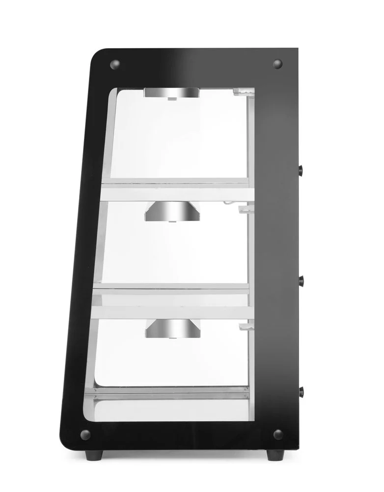 HENDI Beheiztes Thekendisplay – 230 V / 500 W – Schwarz – 472 × 447 × H 775 mm
