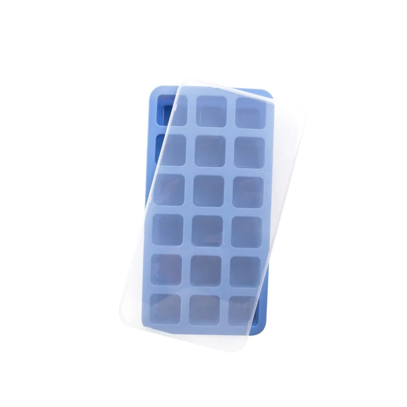 BarUp Eiswürfelform mit Deckel – Blau – 217 × 114 × H 30 mm