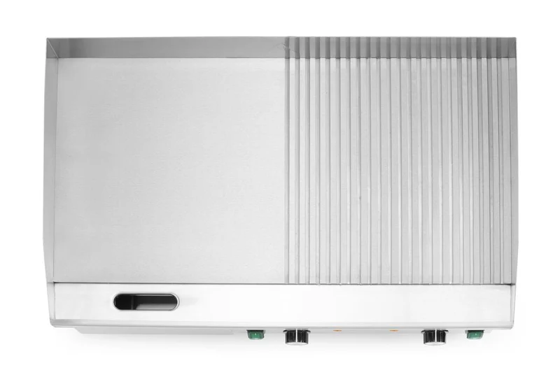 HENDI Grill, halb glatt, halb gerippt – Budget Line – 400 V / 4400 W – 720 × 460 × H 241 mm