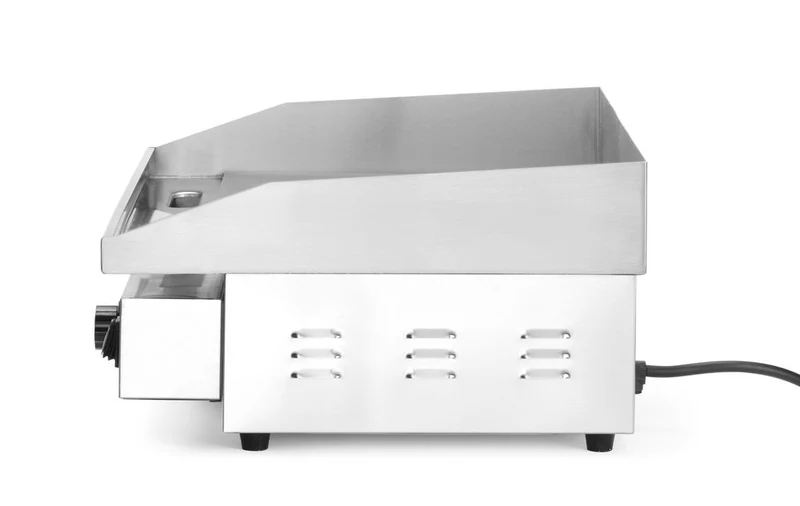 HENDI Gerillte Grillplatte – Budget Line – 230 V / 3000 W – 550 × 430 × H 240 mm