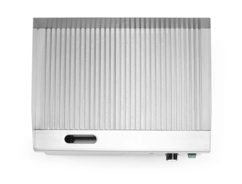 HENDI Gerillte Grillplatte – Budget Line – 230 V / 3000 W – 550 × 430 × H 240 mm