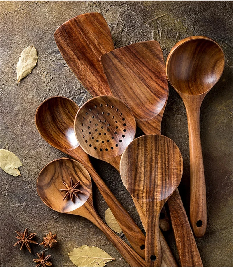 CulinaryTeak | Elegante 7-delige keukenset