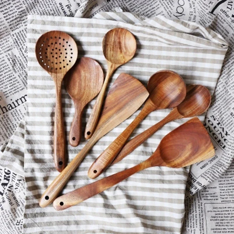 CulinaryTeak | Elegante 7-delige keukenset